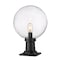 Z-Lite Laurent Outdoor Pier Mounted Fixture, 1-Light, 12 In.W x 17.75 In.H, Black/Clear Seedy 599PHB-533PM-BK - alternate 1